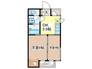 ヴァレーハイム若宮の物件間取画像